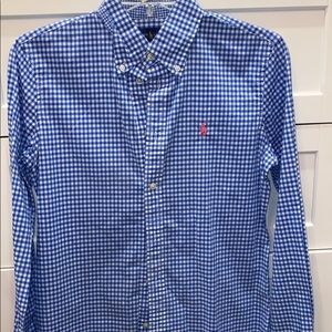 Polo Ralph Lauren Blue and White checked button down